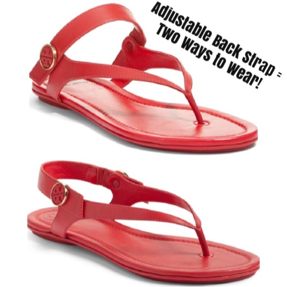 tory burch sandals with backstrap